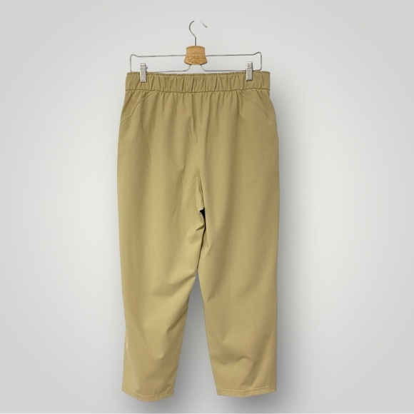 Lululemon Stretch High-Rise Cropped Pant 23" Tan Sz 10 - Picture 10 of 13